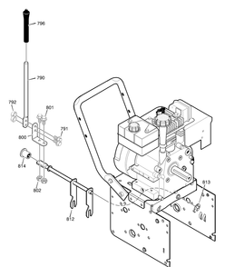 Shift Yoke Diagram and Parts List for 624504X4B 2002 Briggs and Stratton Snow Blower